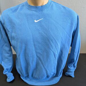 Classic Nike Blue Embroidered Logo Crewneck Sweatshirt Size Small